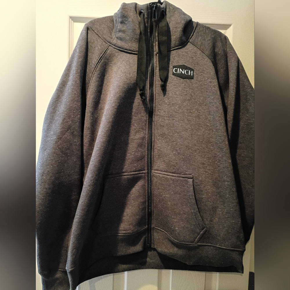 Cinch Charcoal Full-Zip Hoodie
